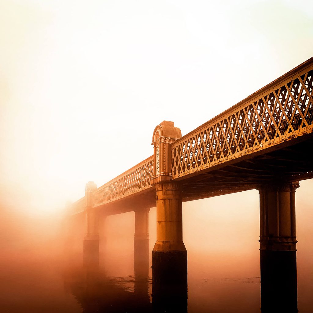 A bridge for West London tube trains to cross the River Thames