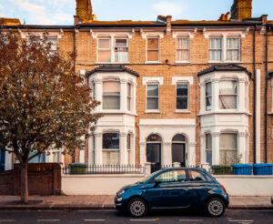 Classic orange and white West London house in W12