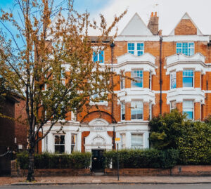 Classic orange and white West London house in W12